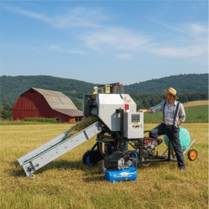 Silage baling machine