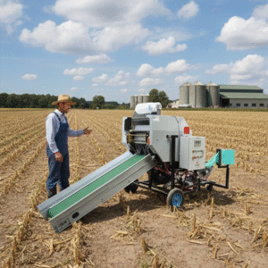 Silage baling machine