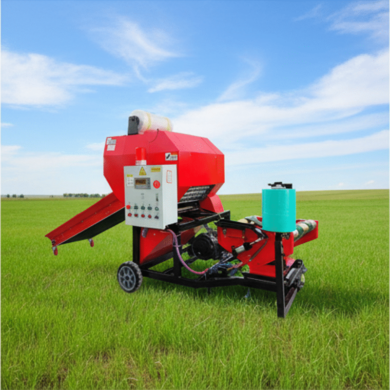 Silage baling machine