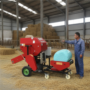 Silage baling machine