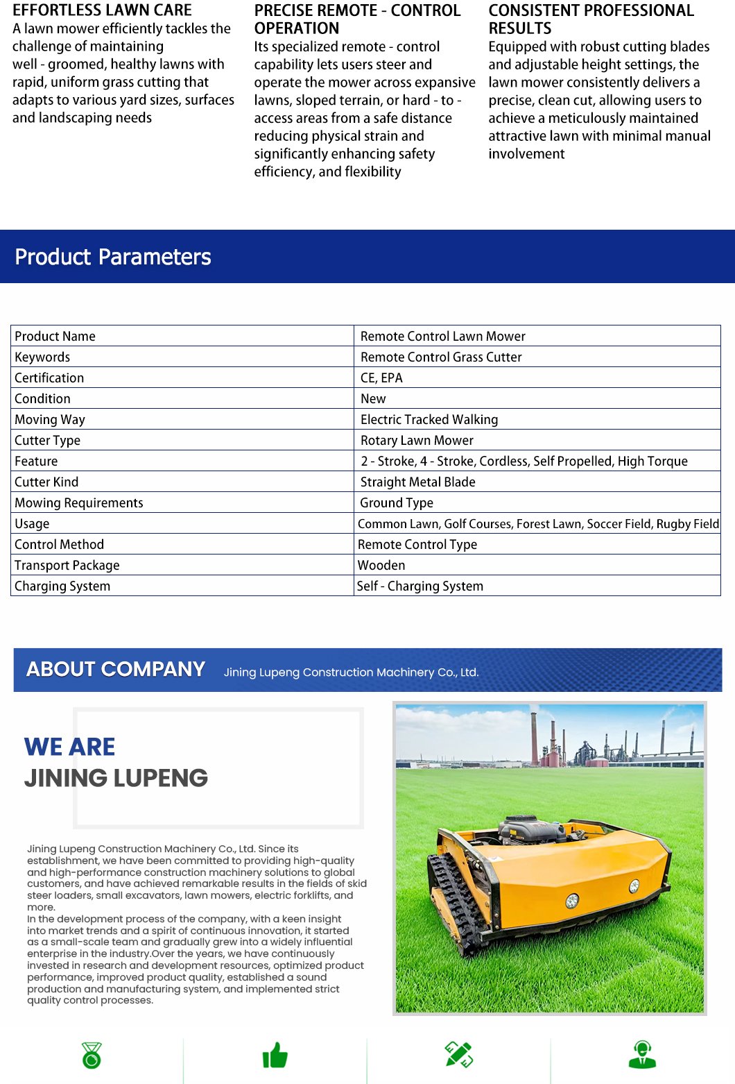 remote control lawn mower