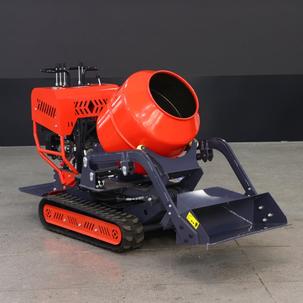 Small self-loading mixer truck